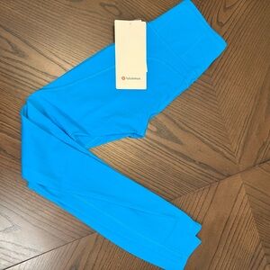 NWT Lululemon Blue Leggings Size 2